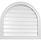 Ekena Millwork Round Top Surface Mount PVC Gable Vent: Functional, w/ 2"W x 1-1/2"P Brickmould Frame, 28"W x 26"H GVPRT28X2602SF - alternate 1